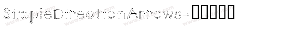 SimpleDirectionArrows字体转换