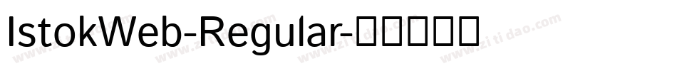 IstokWeb-Regular字体转换