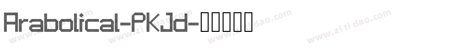 Arabolical-PKJd字体转换