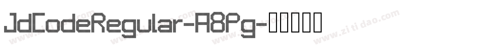 JdCodeRegular-A8Pg字体转换