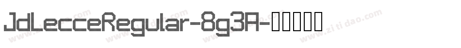 JdLecceRegular-8g3A字体转换