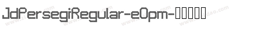 JdPersegiRegular-eOpm字体转换