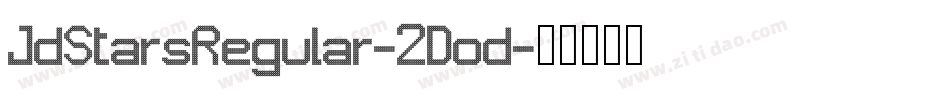 JdStarsRegular-2Dod字体转换