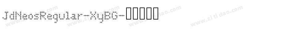 JdNeosRegular-XyBG字体转换