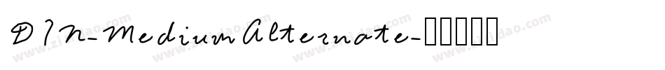 DIN-MediumAlternate字体转换