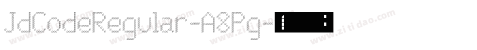 JdCodeRegular-A8Pg字体转换