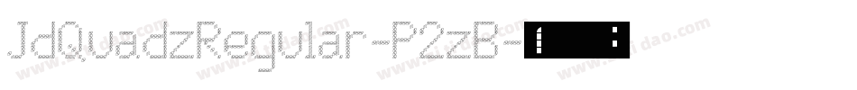 JdQuadzRegular-P2zB字体转换