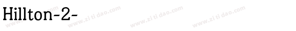 Hillton-2字体转换