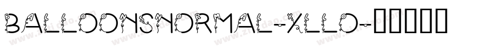 BalloonsNormal-xLl0字体转换