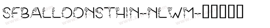 SfBalloonsThin-nLwM字体转换