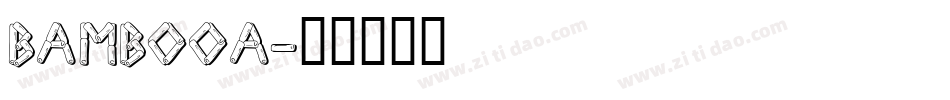 BAMBOOA字体转换