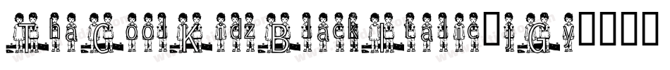 ThaCoolKidzBlackItalic-jGy9字体转换