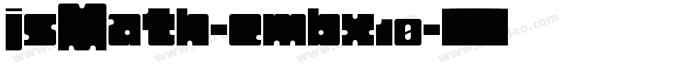 jsMath-cmbx10字体转换