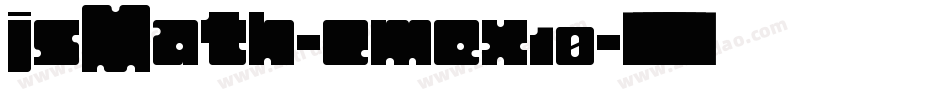 jsMath-cmex10字体转换