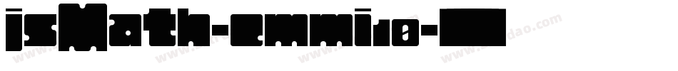 jsMath-cmmi10字体转换