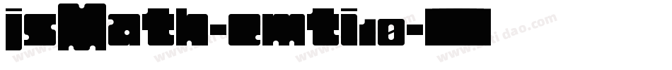 jsMath-cmti10字体转换