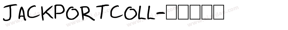 JACKPORTCOLL字体转换