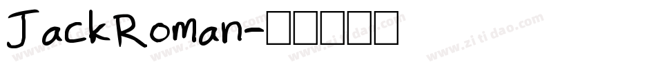 JackRoman字体转换