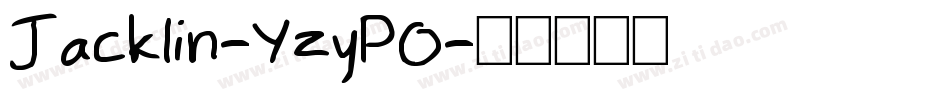Jacklin-YzyPO字体转换