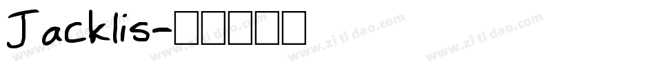 Jacklis字体转换