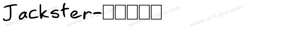 Jackster字体转换