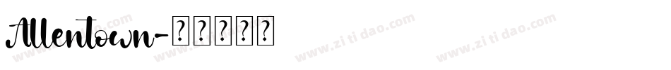 Allentown字体转换