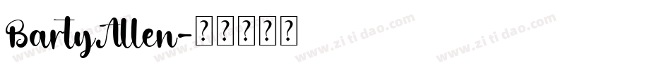 BartyAllen字体转换