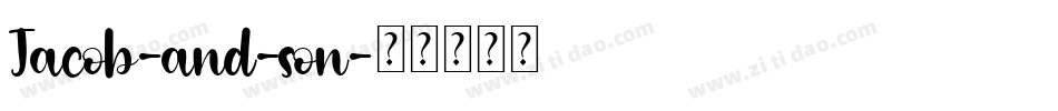 Jacob-and-son字体转换
