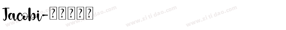Jacobi字体转换