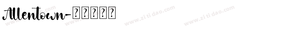 Allentown字体转换
