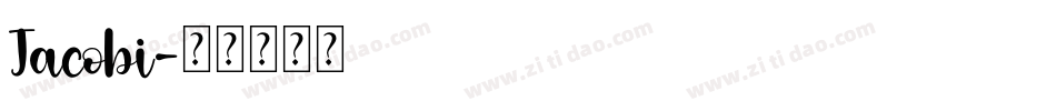 Jacobi字体转换