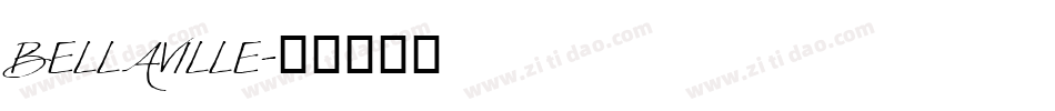 BELLAVILLE字体转换