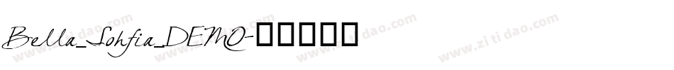 Bella_Sohfia_DEMO字体转换