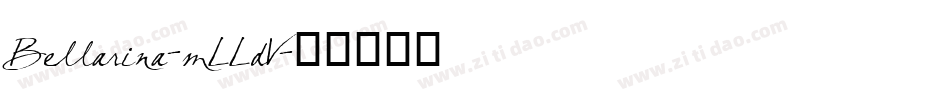 Bellarina-mLLdV字体转换