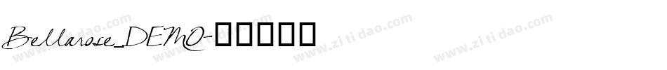 Bellarose_DEMO字体转换