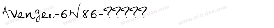 Avenger-6W86字体转换