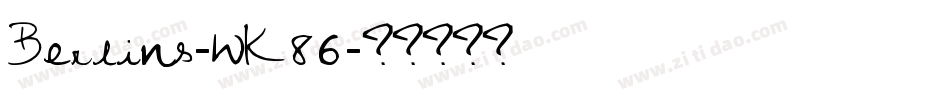 Berlins-wK86字体转换