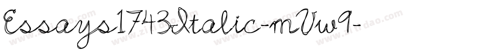 Essays1743Italic-mVw9字体转换