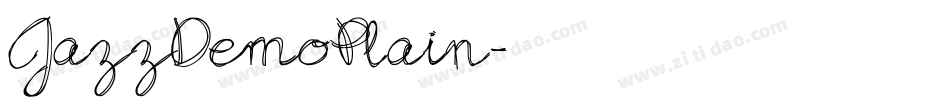 JazzDemoPlain字体转换