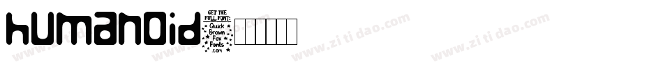 Humanoid字体转换