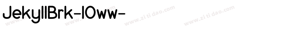 JekyllBrk-lOww字体转换