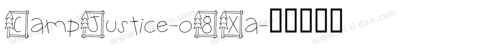 CampJustice-o8Xa字体转换