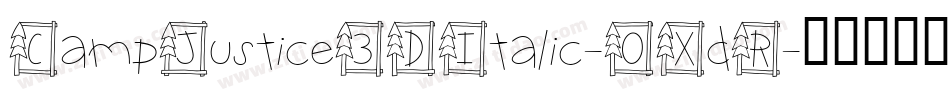 CampJustice3DItalic-0XdR字体转换