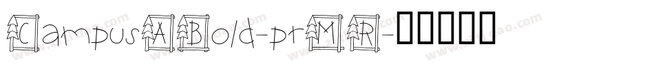 CampusABold-prMR字体转换