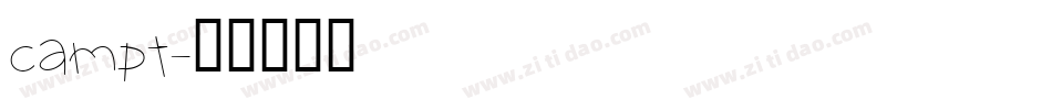 campt字体转换