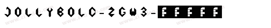 JollyBold-ZGW3字体转换