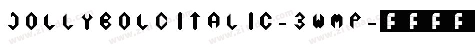 JollyBoldItalic-3wmp字体转换