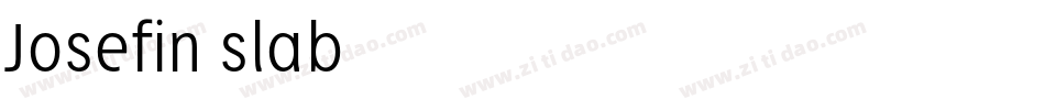 Josefin-slab字体转换