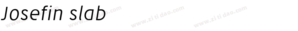 Josefin-slab字体转换