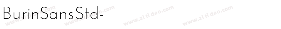 BurinSansStd字体转换